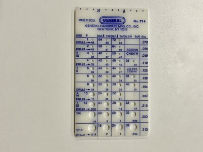 O-2/104-4 Mal voor meten van vijzen