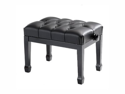 Ajustable benche for grand “Discacciati” 105 CAP black poly black leather fixed