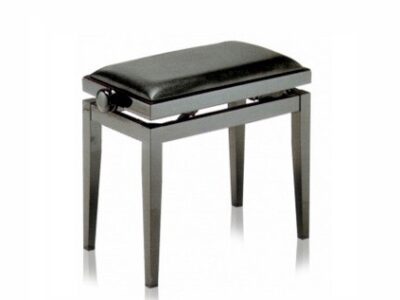 Adjustable benche "Discacciati" 105/FR Black polished black velvet
