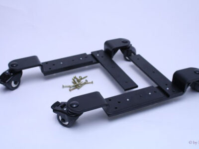 BKB 31656 Castor safety brackets, heavy, black, more than 240 kg, for parquet floor