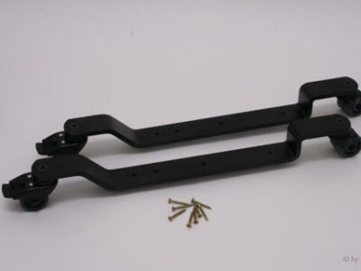BKB 31660... Castor safety brackets, black, not adjustable, brake