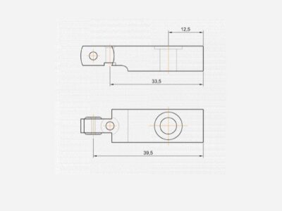 O-5/54-425 Fourches avec vise pour piano a queue Förster nieuw