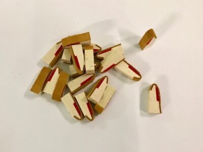 O-5/90-A Grand piano backcheck 31mm with leather