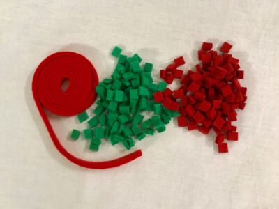 O-8/9-... Cushion felt red
