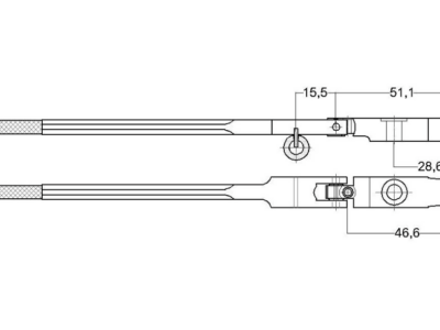 O-5/80-416 Grand shanks Blüthner/Grotrian 10mm nuckels tapered hornbeam
