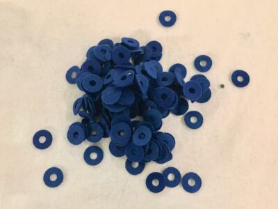 Baizes for tuning pins blue